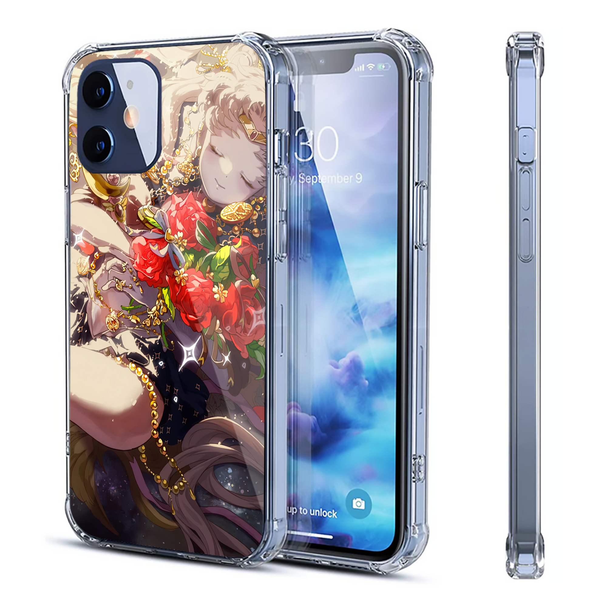 （画像用） 美少女戦士セーラームーン Sailor Moon 【iPhone 12シリーズ対応】透明スマホケース（クリアソフトケース）